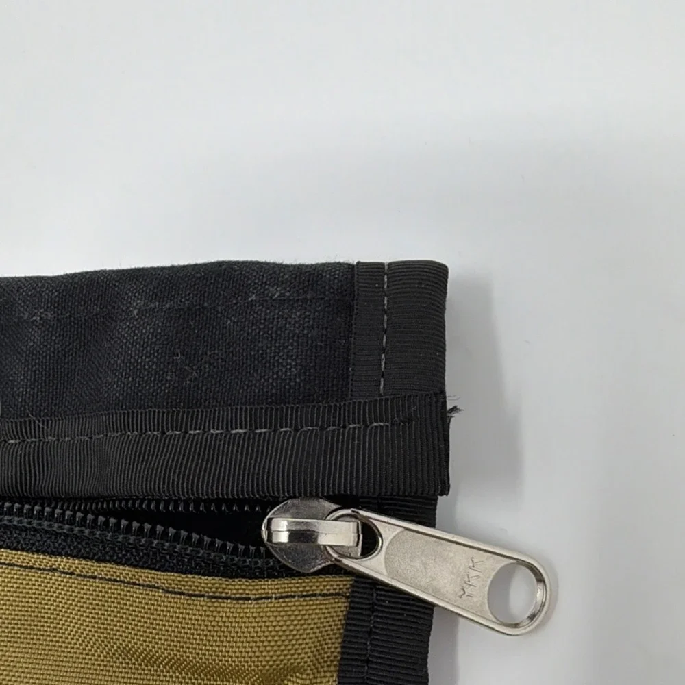 Eddie Bauer Utility Neck Pouch Belt Loop Two Pocket Black Khaki - Picture 11 of 12